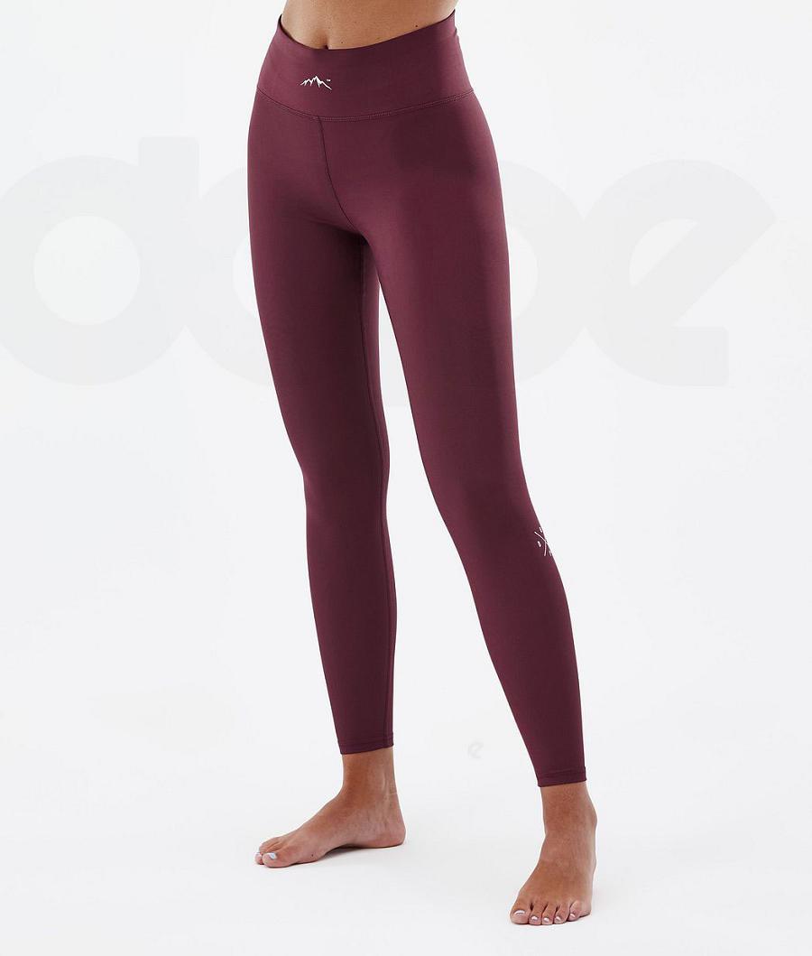 Dope Snuggle W 2X-Up Basislaag Broek Dames Bordeaux | NLQZ3912