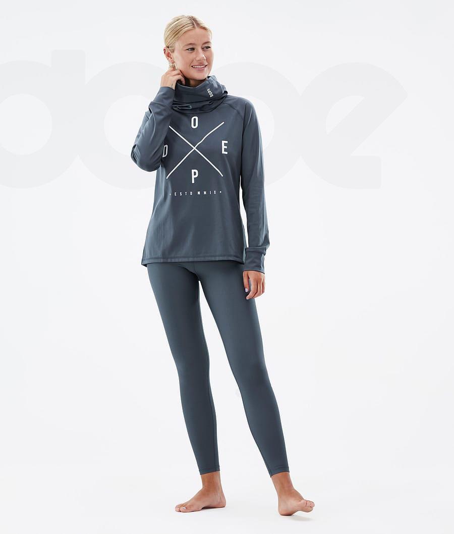 Dope Snuggle W 2X-Up Basislaag Top Dames Blauw | NLFM3892