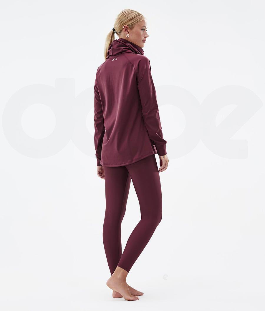 Dope Snuggle W 2X-Up Basislaag Top Dames Bordeaux | NLHK3890