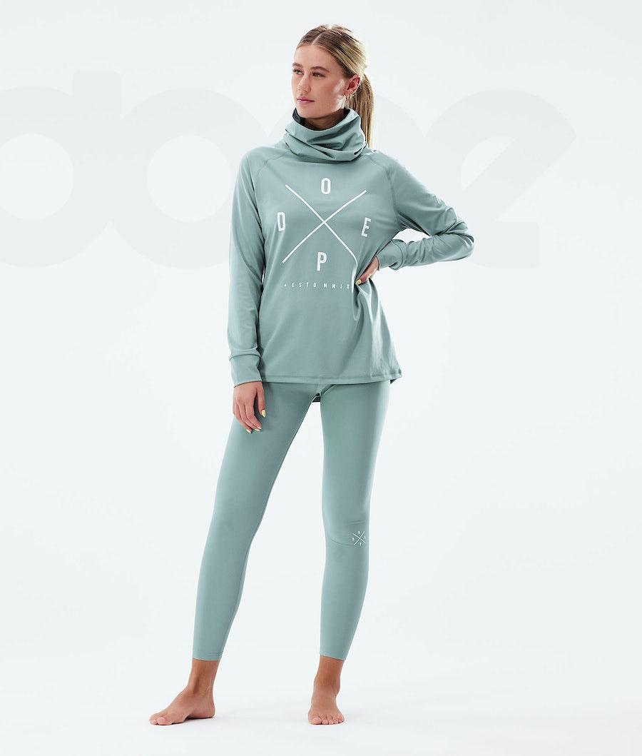 Dope Snuggle W 2X-Up Basislaag Top Dames Aqua | NLNB3889