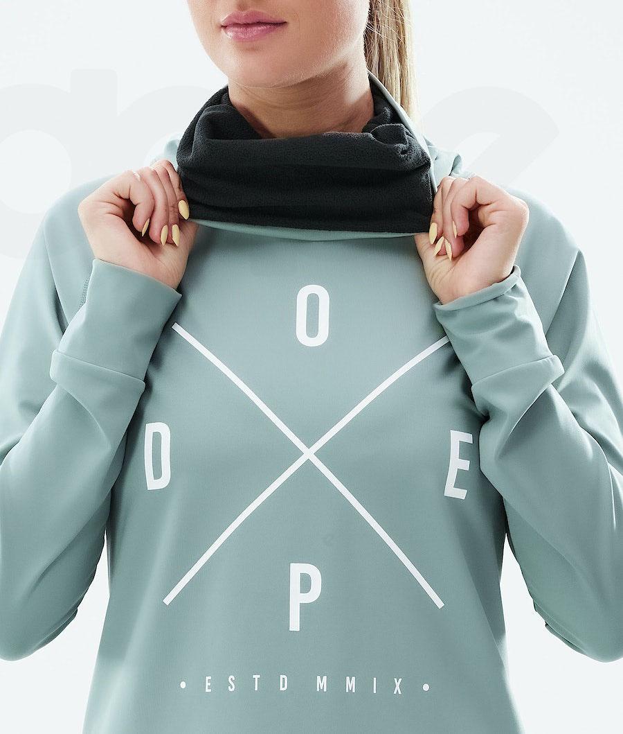 Dope Snuggle W 2X-Up Basislaag Top Dames Aqua | NLNB3889