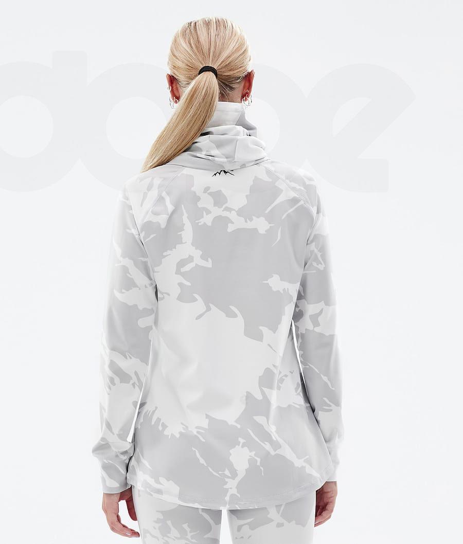 Dope Snuggle W 2X-Up Basislaag Top Dames Grijs Camo | NLPQ3896