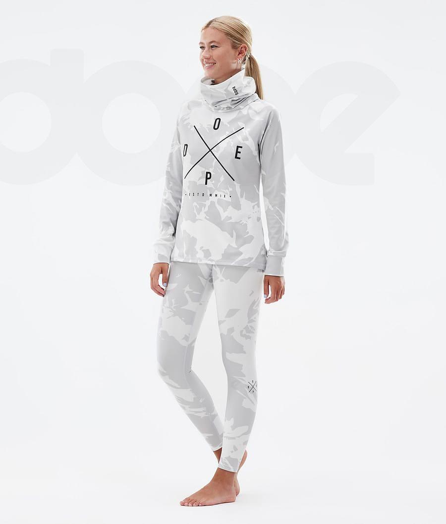 Dope Snuggle W 2X-Up Basislaag Top Dames Grijs Camo | NLPQ3896