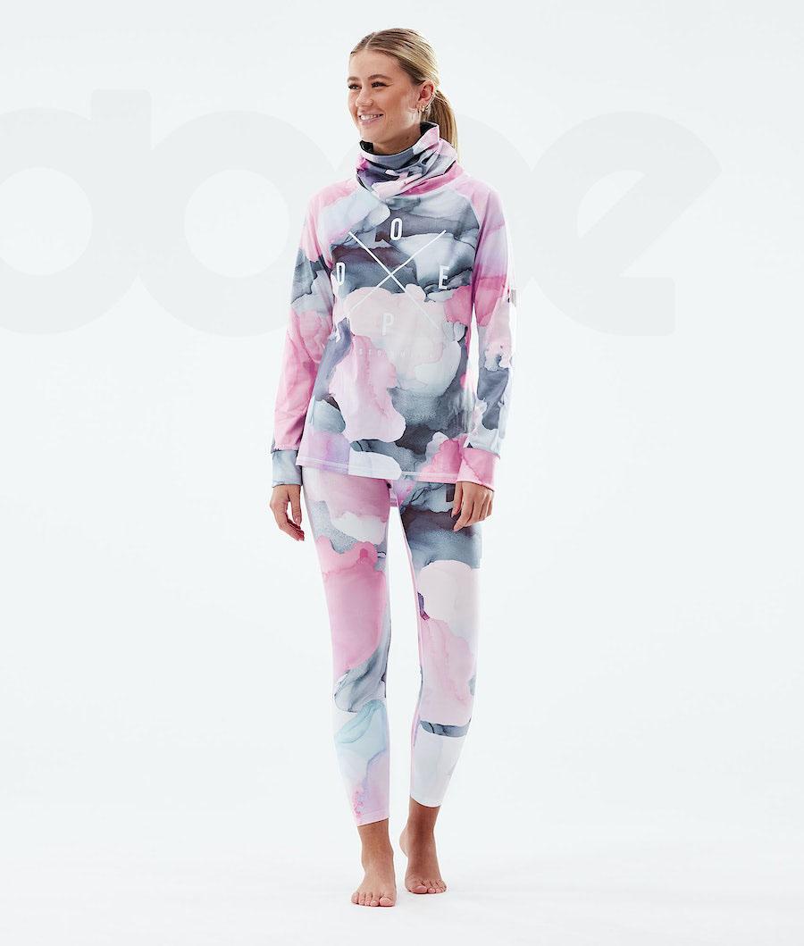 Dope Snuggle W 2X-Up Basislaag Top Dames Roze Gekleurd | NLQZ3887