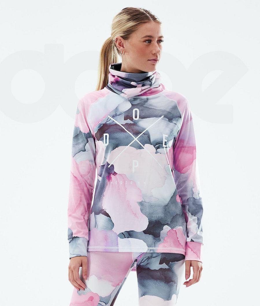 Dope Snuggle W 2X-Up Basislaag Top Dames Roze Gekleurd | NLQZ3887