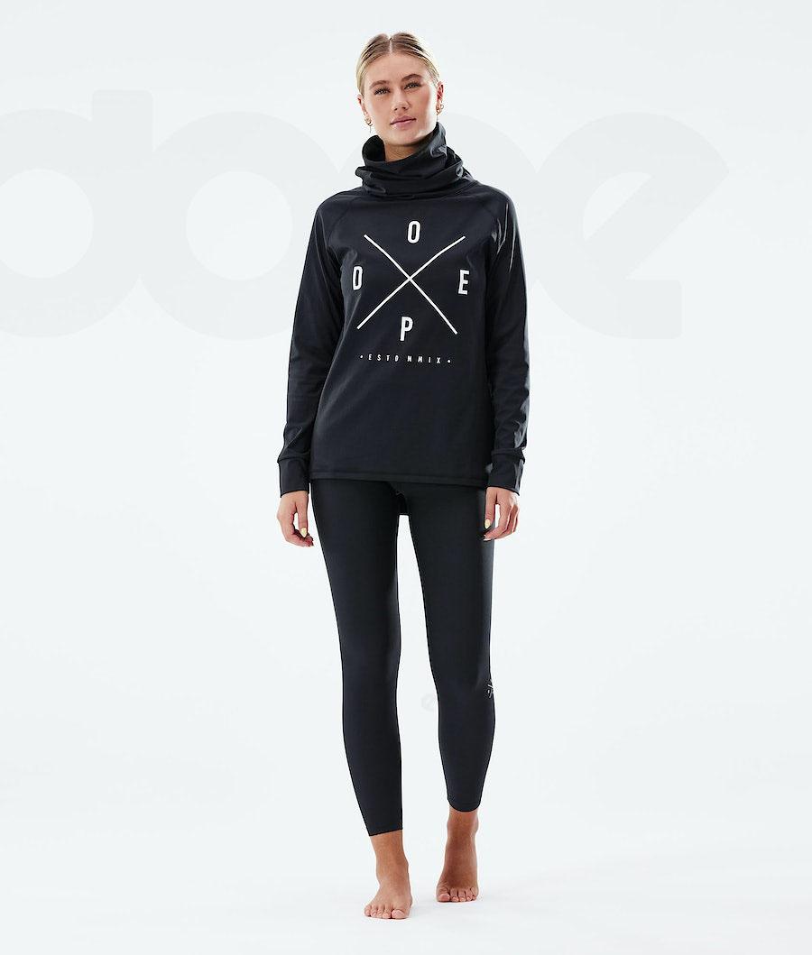 Dope Snuggle W 2X-Up Basislaag Top Dames Zwart | NLWY3886