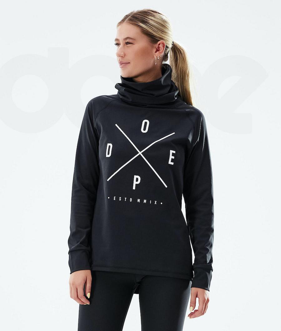 Dope Snuggle W 2X-Up Basislaag Top Dames Zwart | NLWY3886