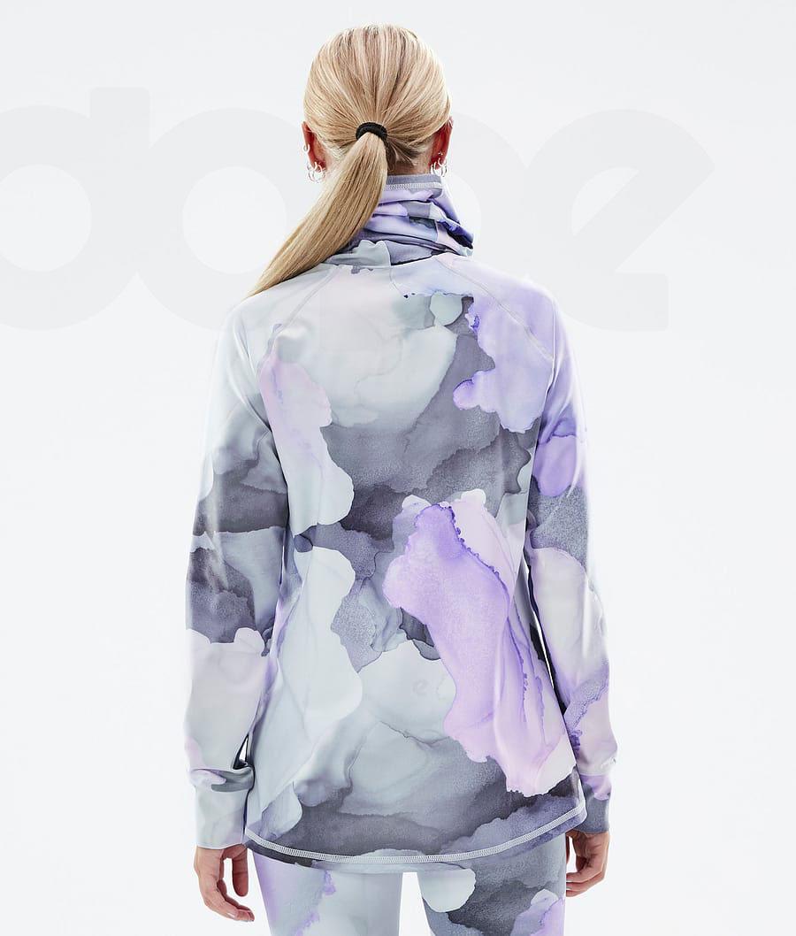 Dope Snuggle W 2X-Up Blot Basislaag Top Dames Paars Gekleurd | NLGL3898