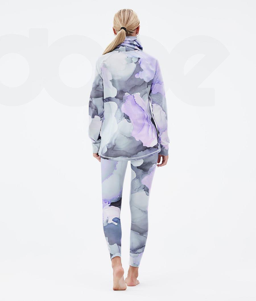 Dope Snuggle W 2X-Up Blot Basislaag Top Dames Paars Gekleurd | NLGL3898