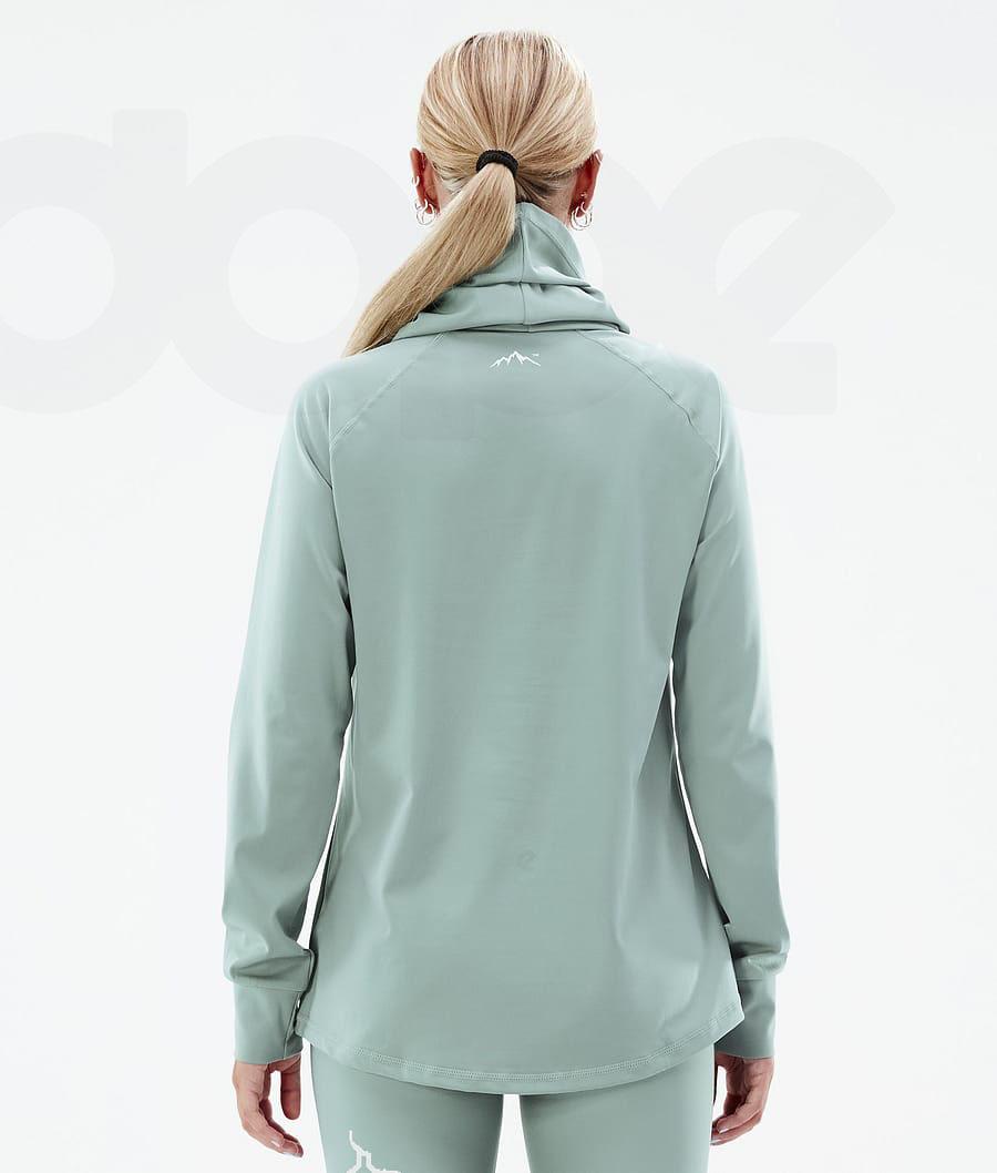 Dope Snuggle W 2X-Up Faded Basislaag Top Dames Groen | NLFM3899