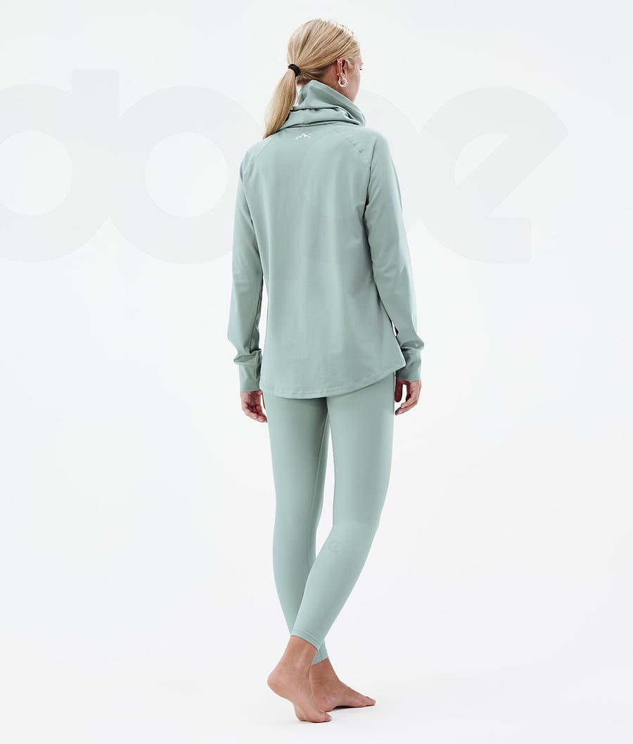 Dope Snuggle W 2X-Up Faded Basislaag Top Dames Groen | NLFM3899