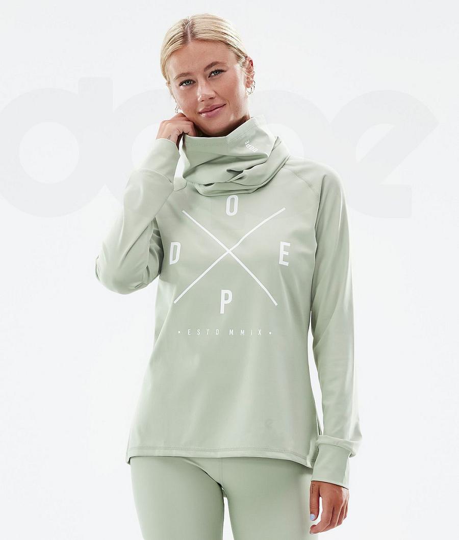 Dope Snuggle W 2X-Up Soft Basislaag Top Dames Groen | NLAP3902