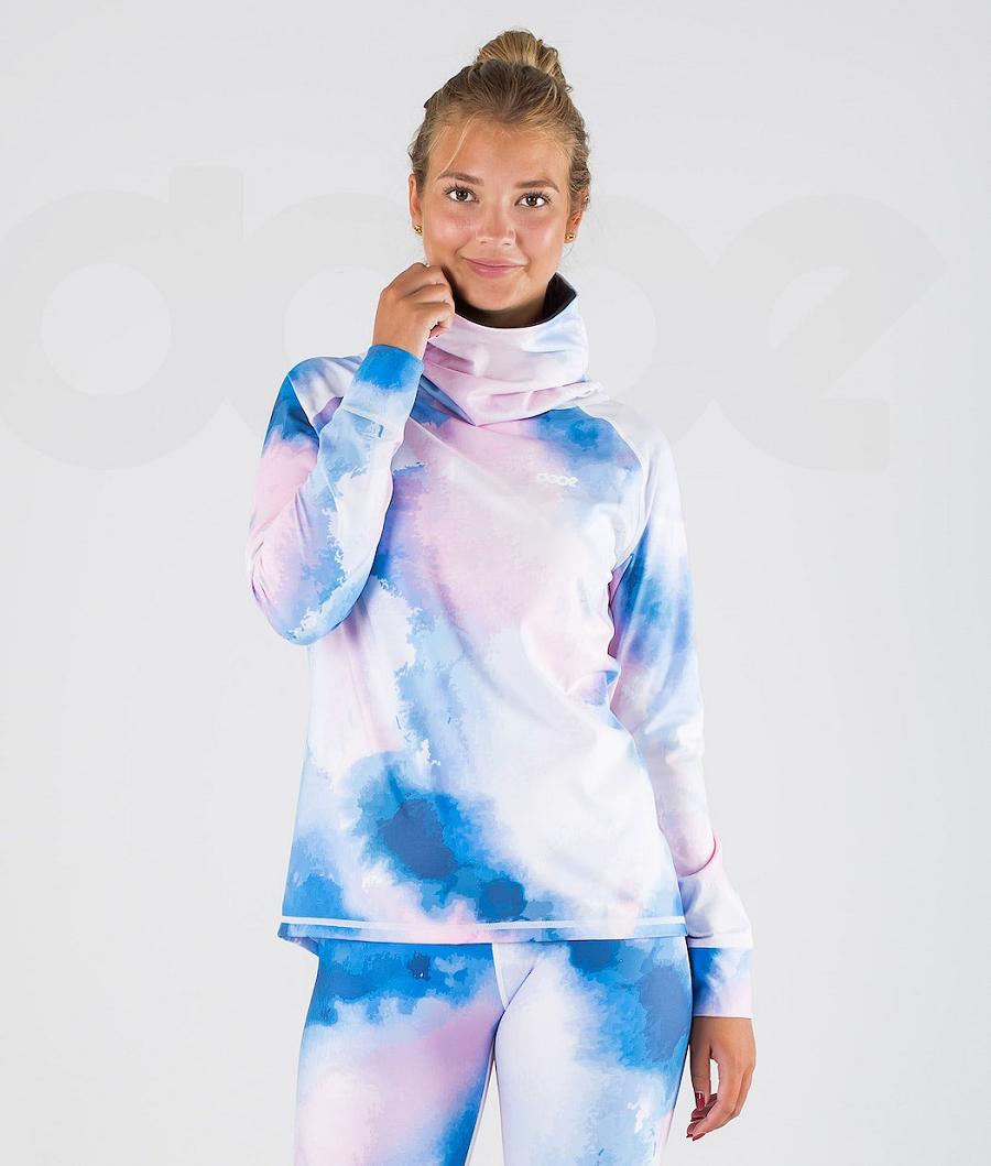 Dope Snuggle W OG Basislaag Top Dames Blauw Gekleurd | NLPQ3903