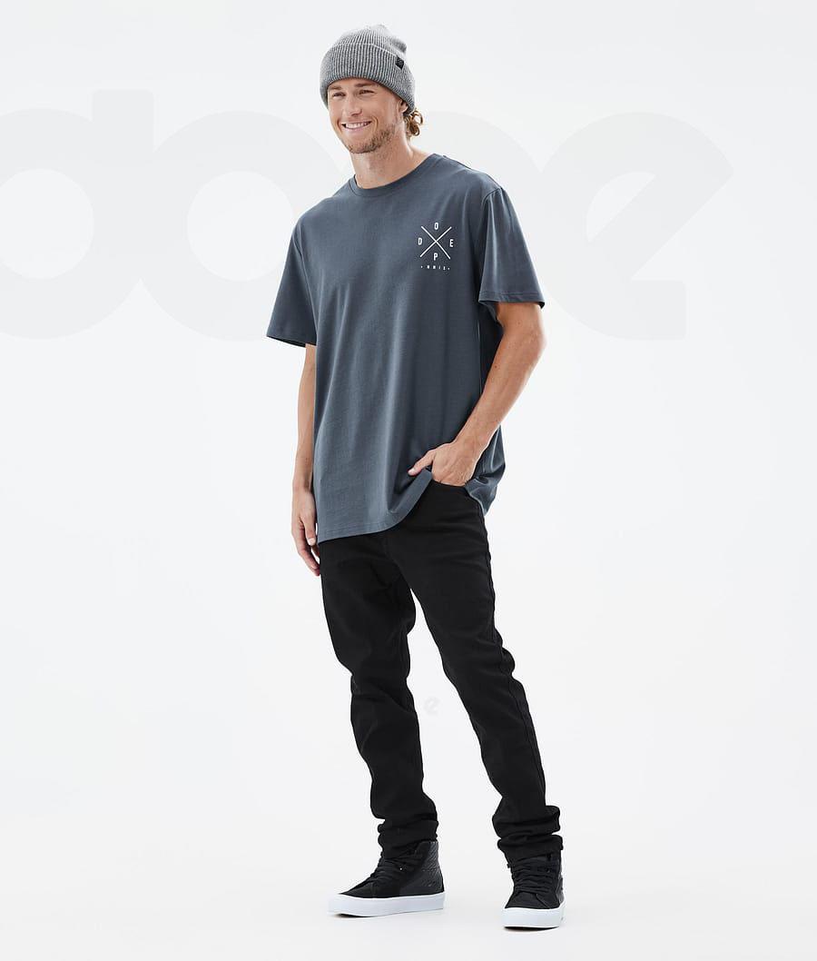 Dope Standard 2X-Up T-shirts Heren Blauw | NLUT2987