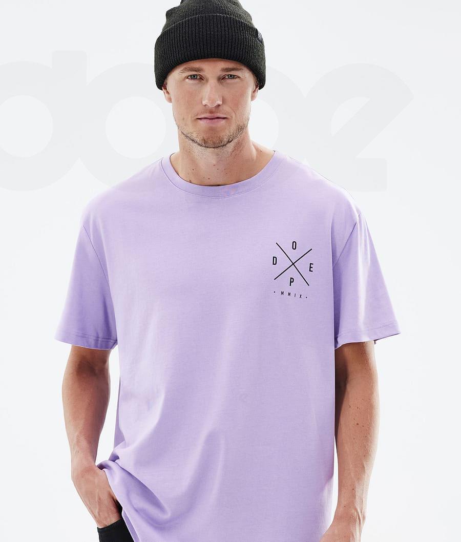 Dope Standard 2X-Up T-shirts Heren Paars | NLTV2989