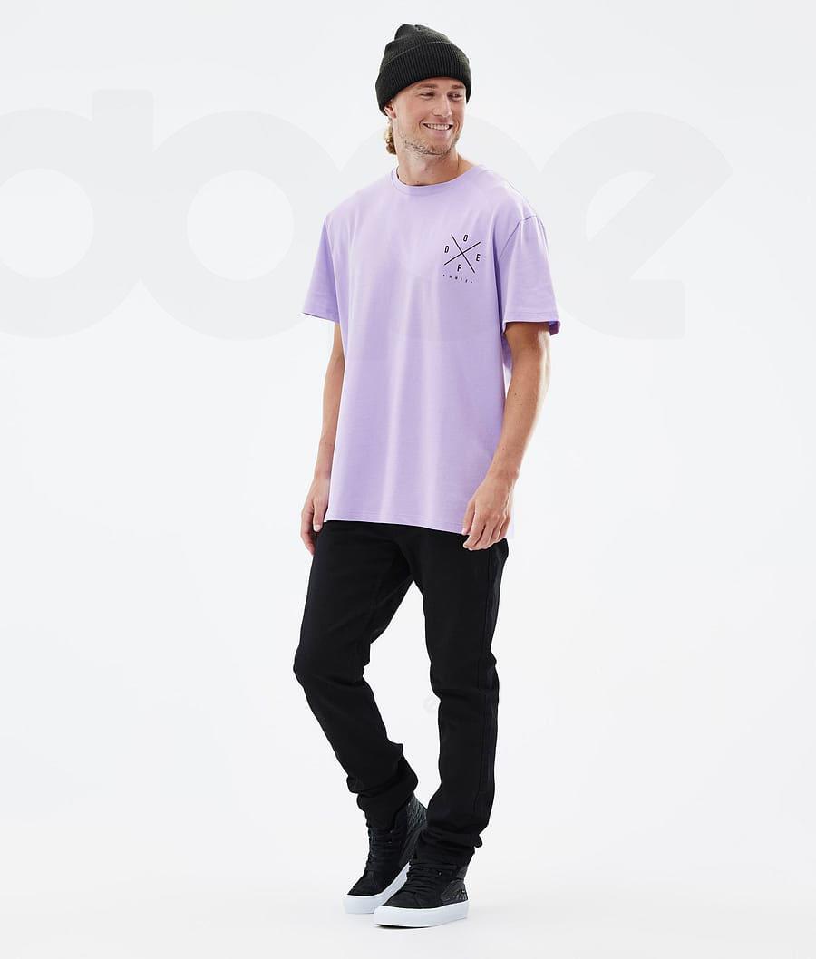 Dope Standard 2X-Up T-shirts Heren Paars | NLTV2989