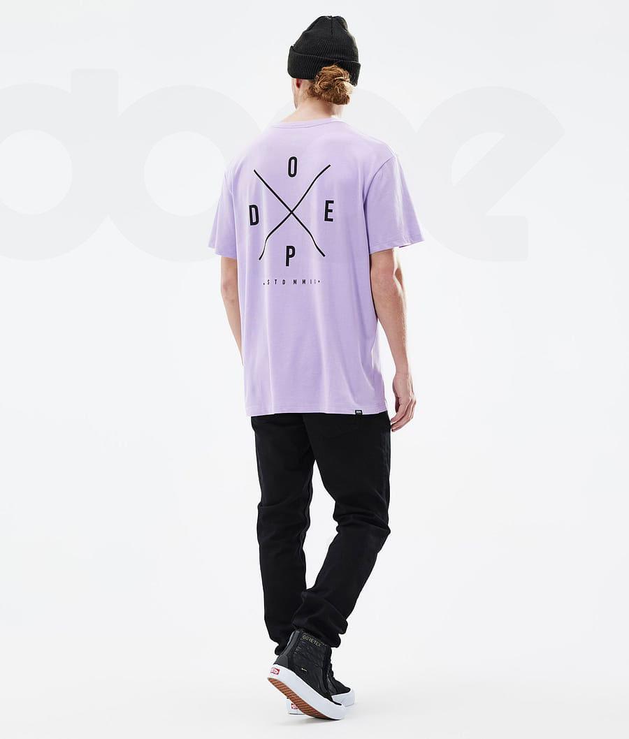 Dope Standard 2X-Up T-shirts Heren Paars | NLTV2989