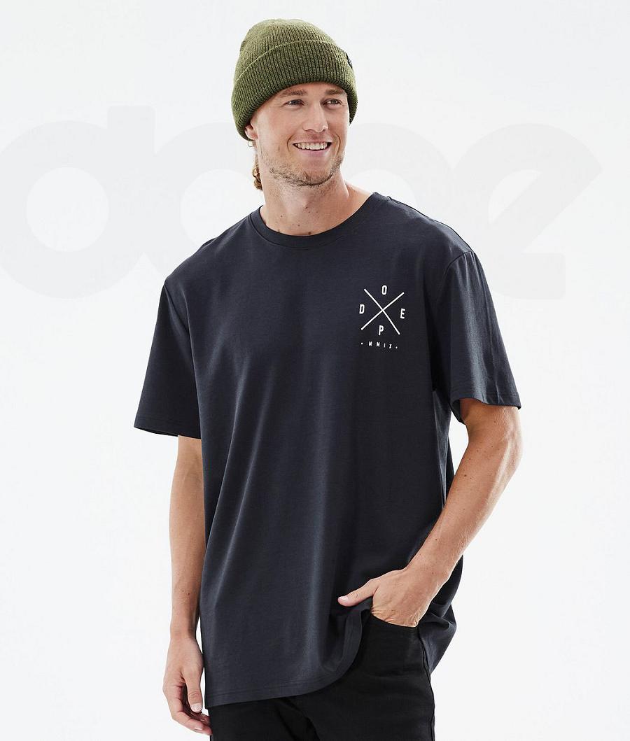 Dope Standard 2X-Up T-shirts Heren Zwart | NLYU2988