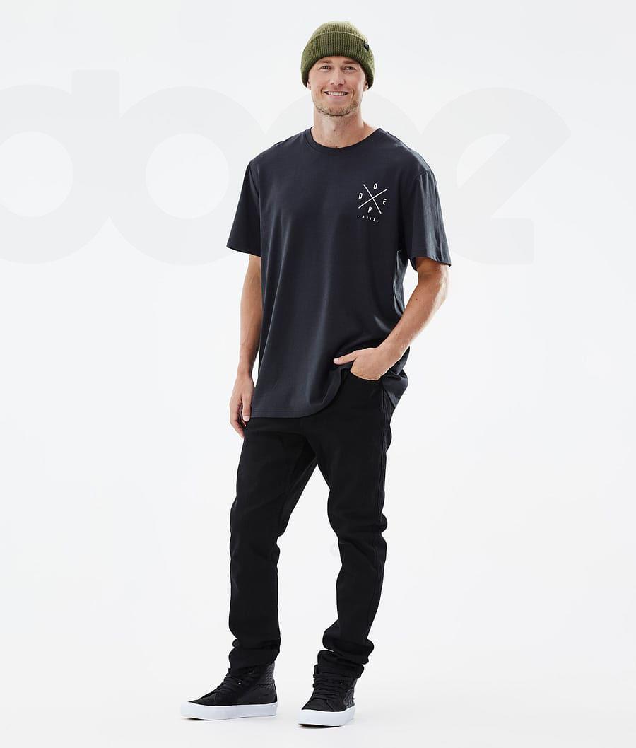 Dope Standard 2X-Up T-shirts Heren Zwart | NLYU2988