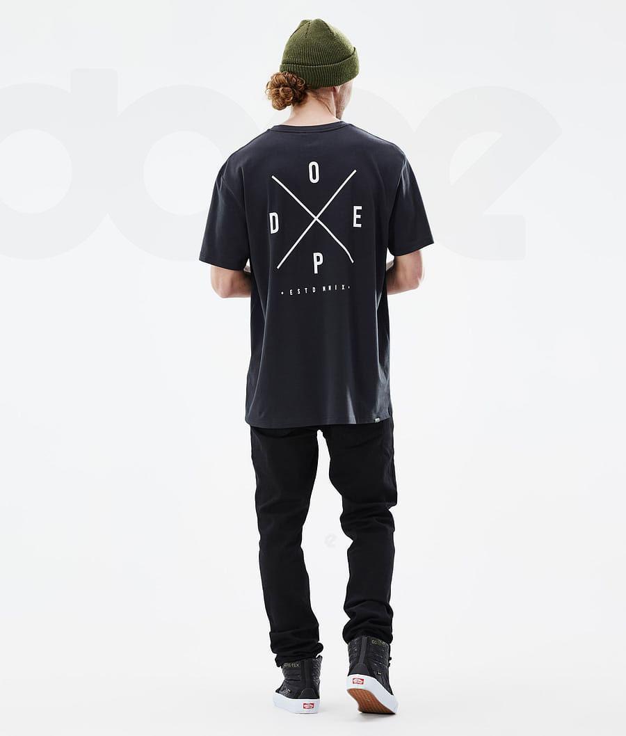 Dope Standard 2X-Up T-shirts Heren Zwart | NLYU2988