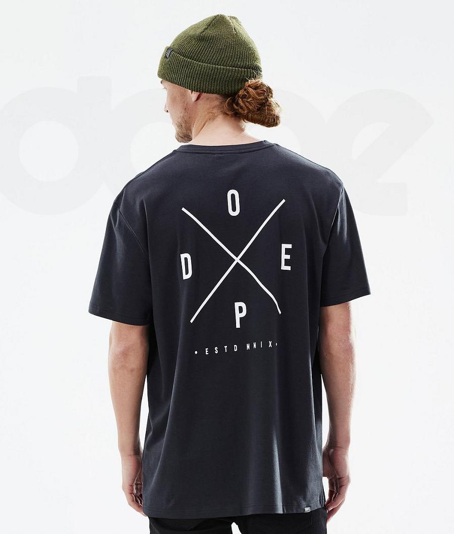 Dope Standard 2X-Up T-shirts Heren Zwart | NLYU2988