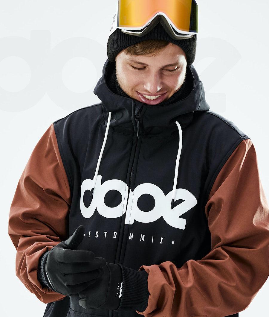 Dope Standard DO Snowboard Jassen Heren Zwart Bruin | NLYU2819