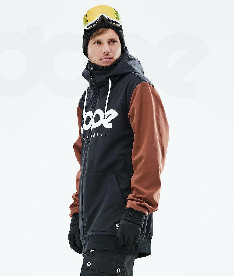 Dope Standard DO Snowboard Jassen Heren Zwart Bruin | NLYU2819