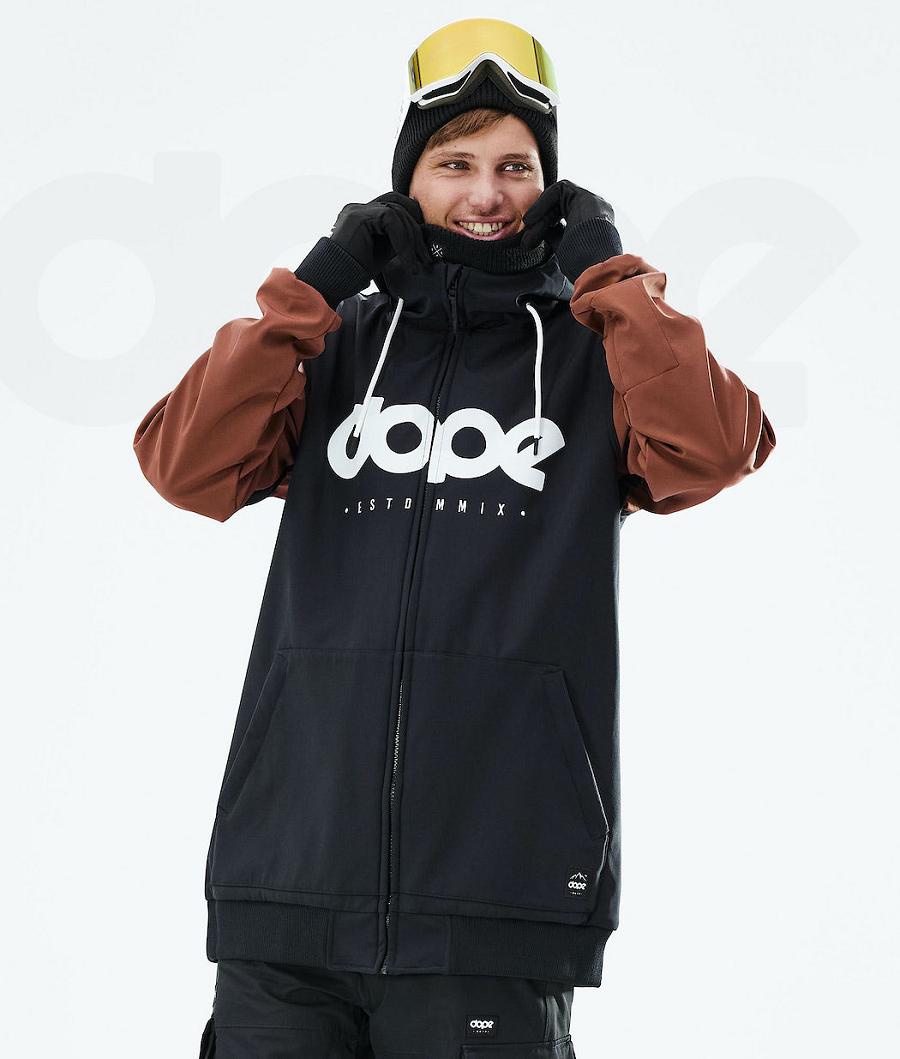 Dope Standard DO Snowboard Jassen Heren Zwart Bruin | NLYU2819