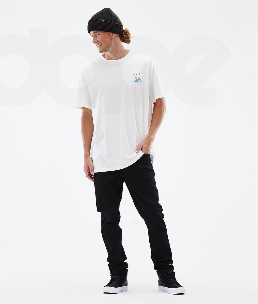 Dope Standard Pine T-shirts Heren Wit | NLWY2992