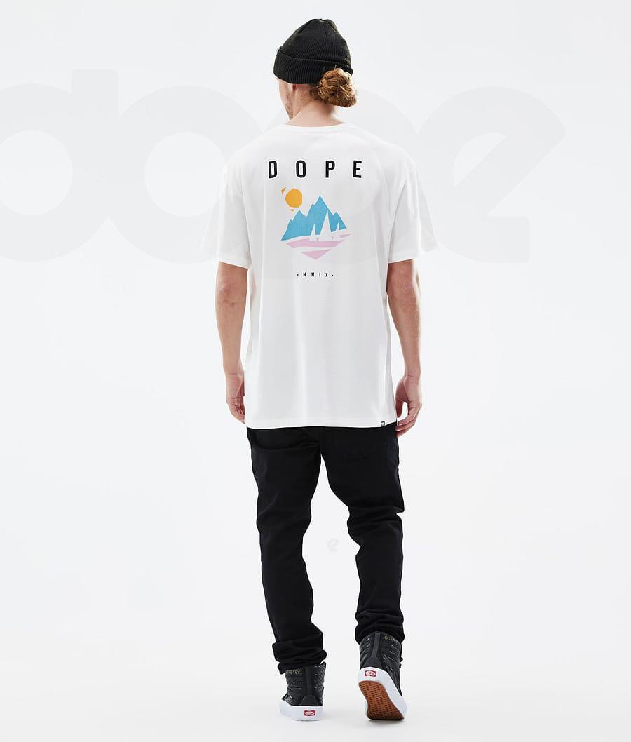 Dope Standard Pine T-shirts Heren Wit | NLWY2992