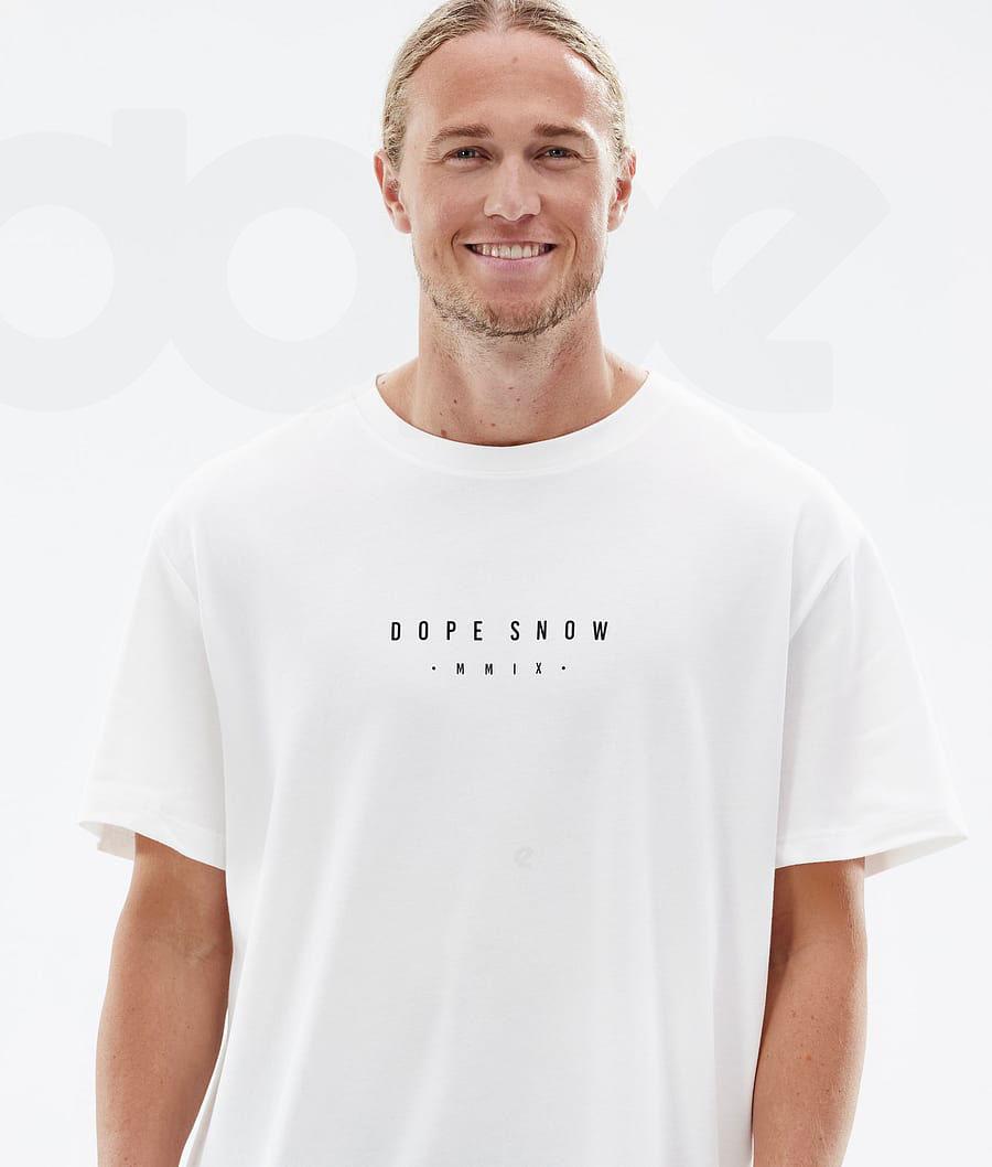 Dope Standard Range T-shirts Heren Wit | NLQZ2993