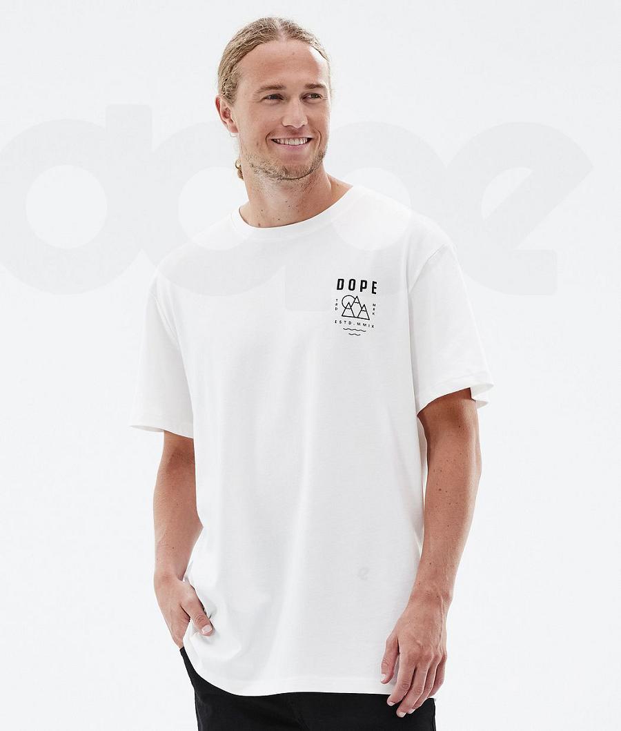 Dope Standard Summit T-shirts Heren Wit | NLHK2996