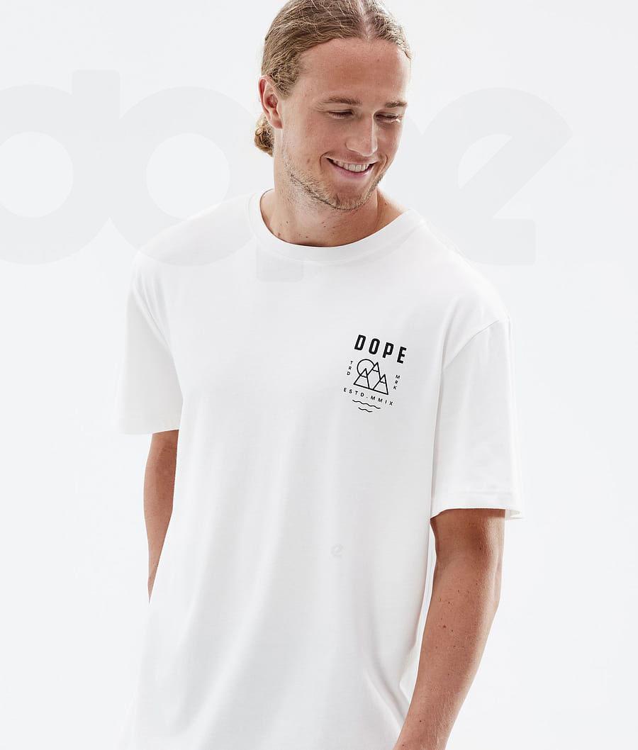 Dope Standard Summit T-shirts Heren Wit | NLHK2996