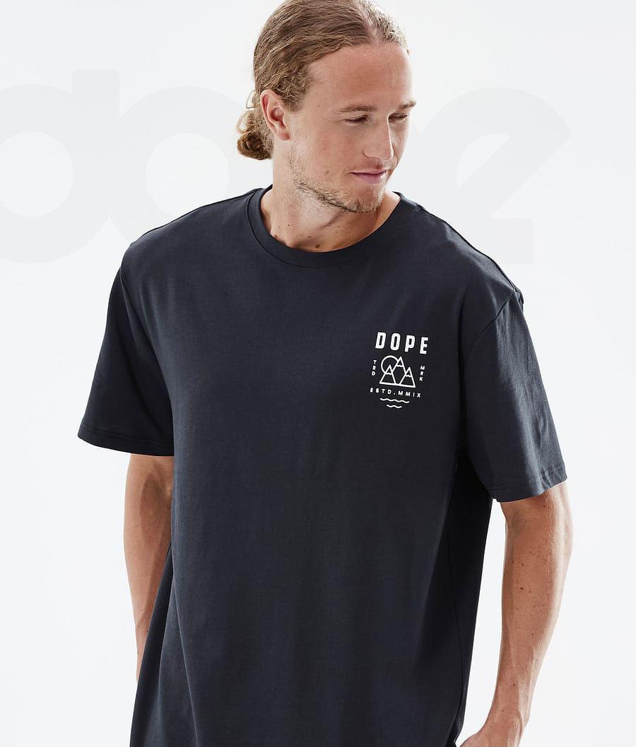 Dope Standard Summit T-shirts Heren Zwart | NLFM2998