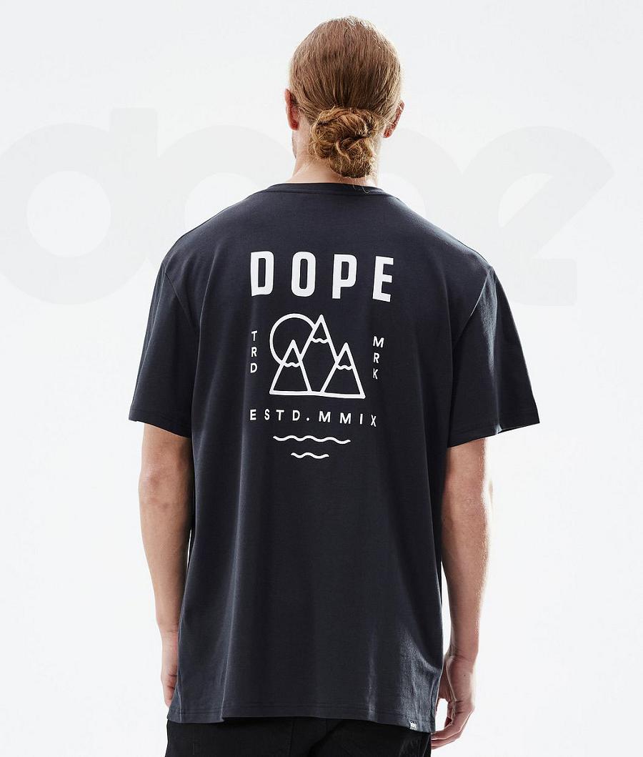 Dope Standard Summit T-shirts Heren Zwart | NLFM2998