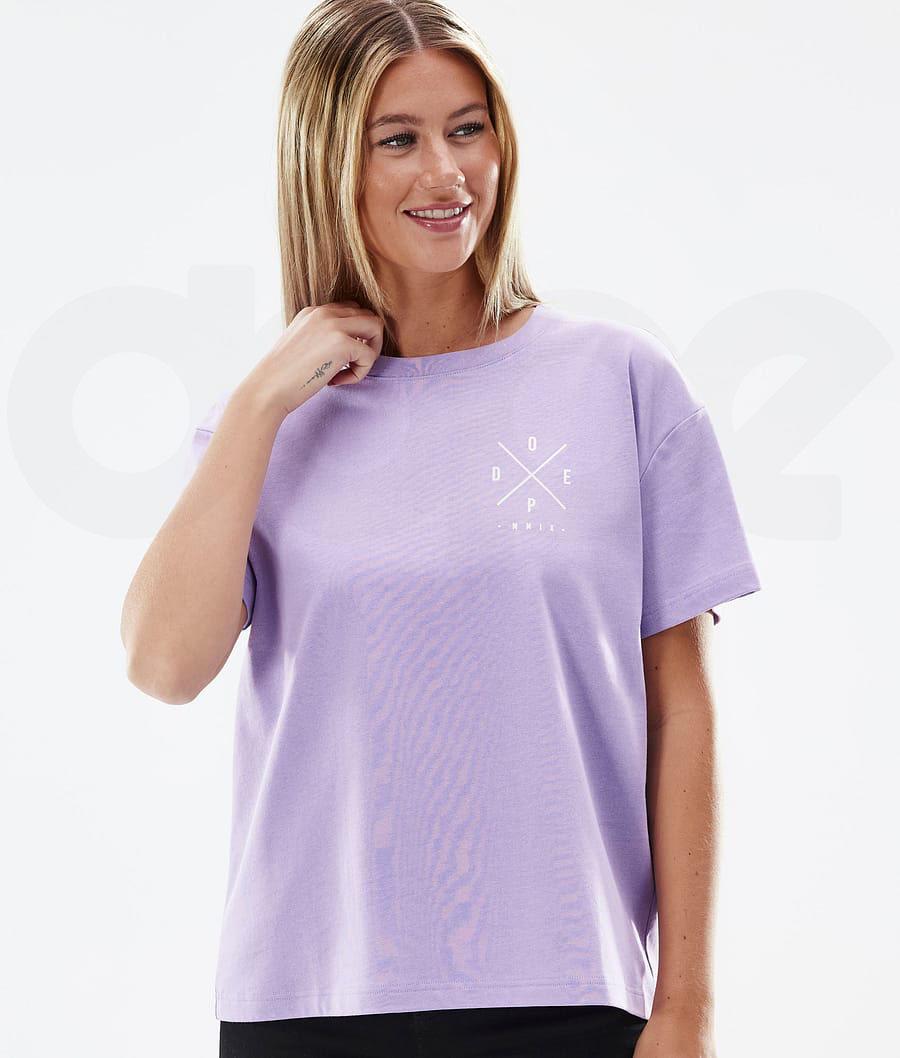 Dope Standard W 2X-Up T-shirts Dames Paars | NLAP3773