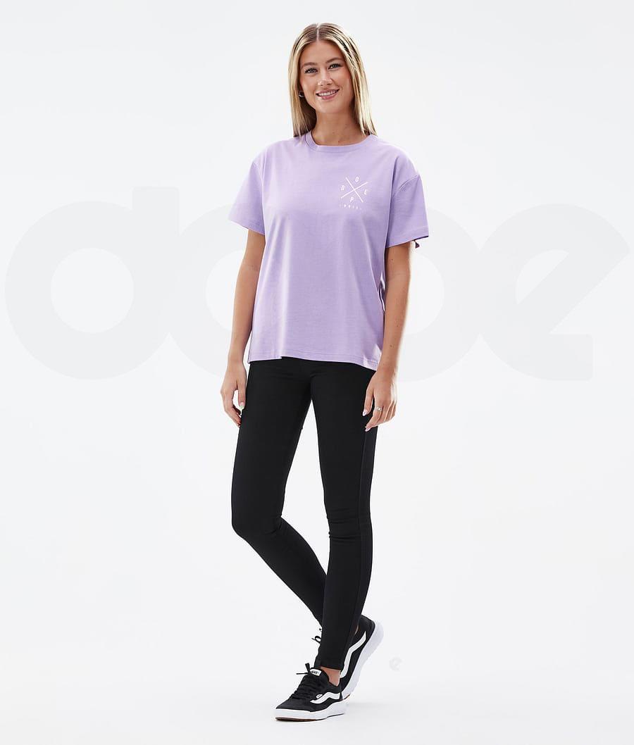 Dope Standard W 2X-Up T-shirts Dames Paars | NLAP3773