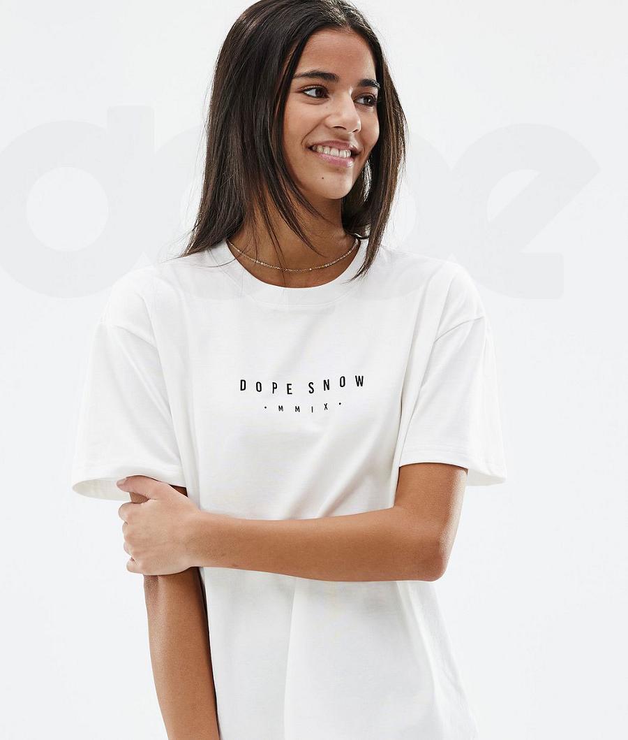 Dope Standard W Range T-shirts Dames Wit | NLWY3782