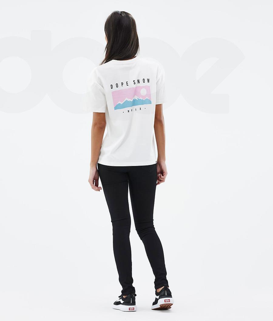 Dope Standard W Range T-shirts Dames Wit | NLWY3782