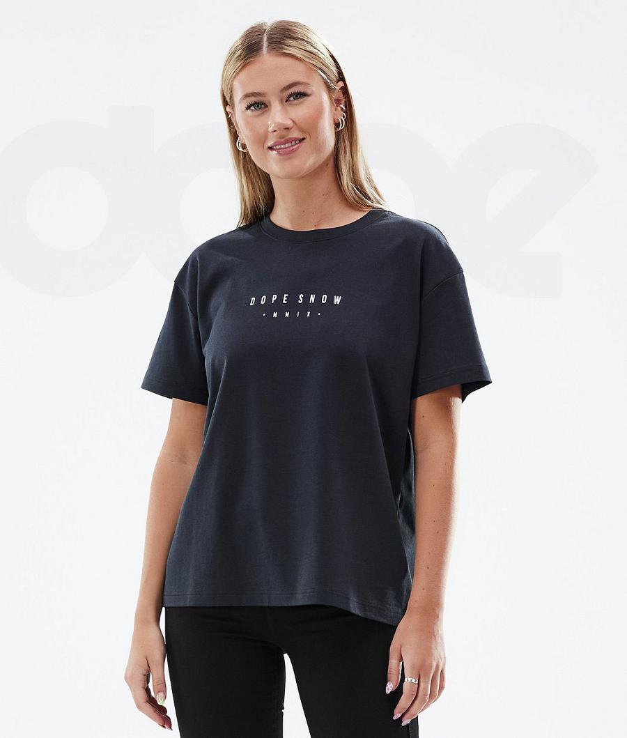 Dope Standard W Range T-shirts Dames Zwart | NLRW3780