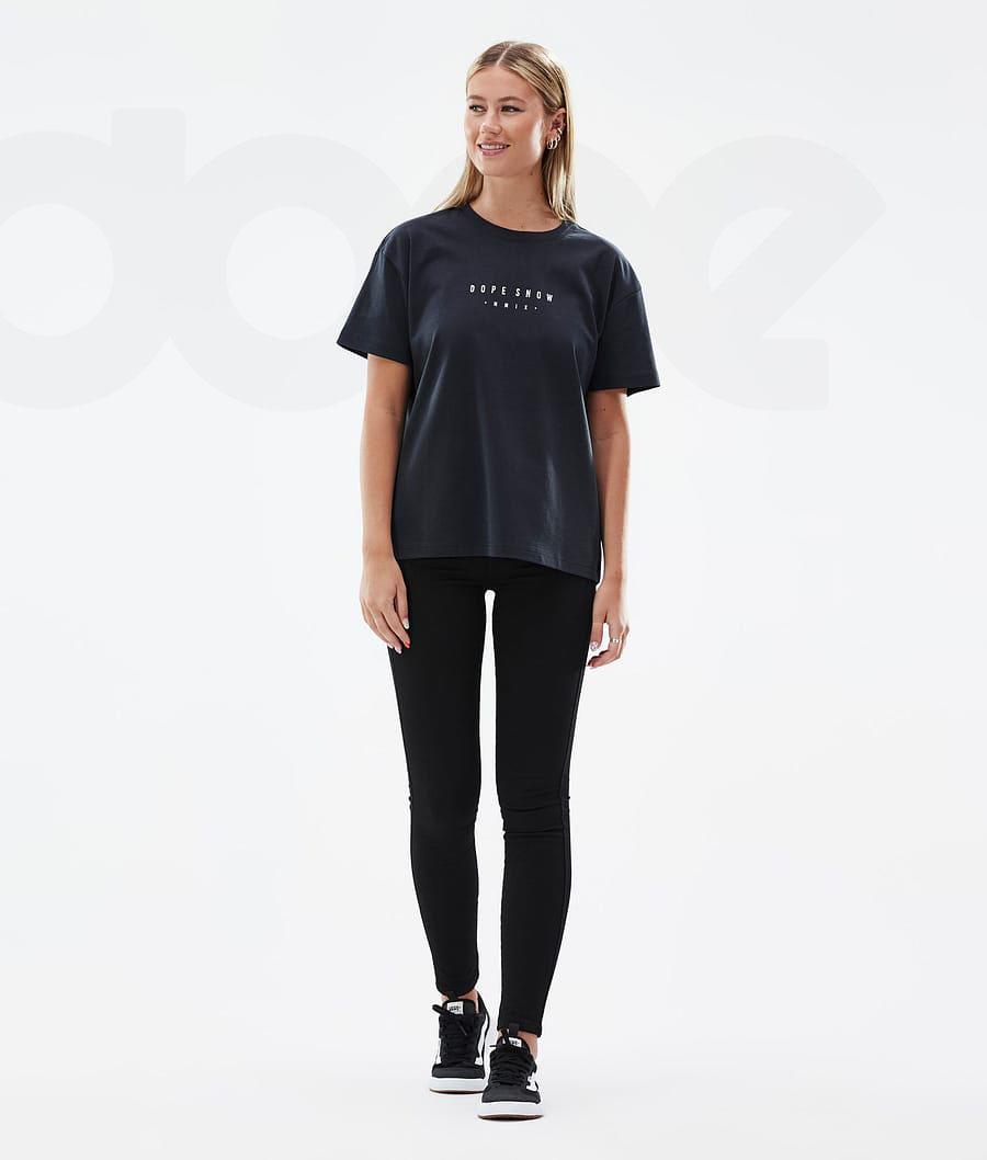 Dope Standard W Range T-shirts Dames Zwart | NLRW3780