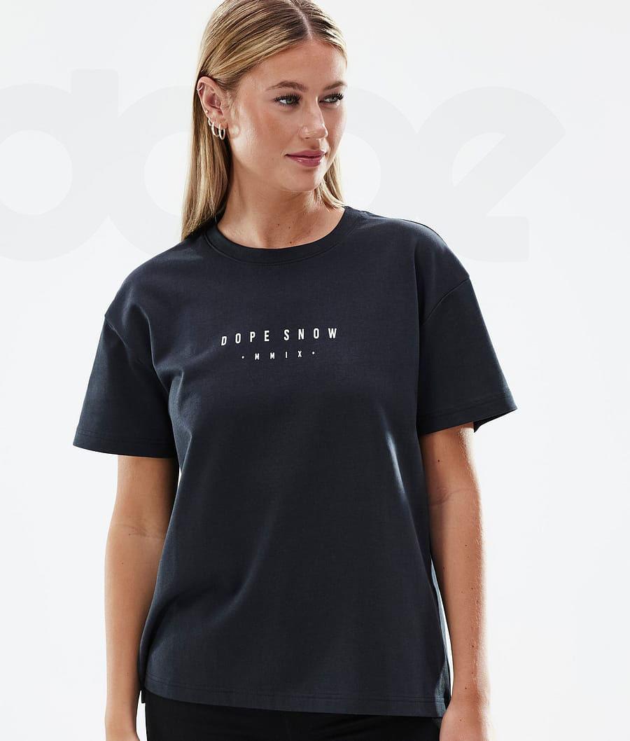 Dope Standard W Range T-shirts Dames Zwart | NLRW3780