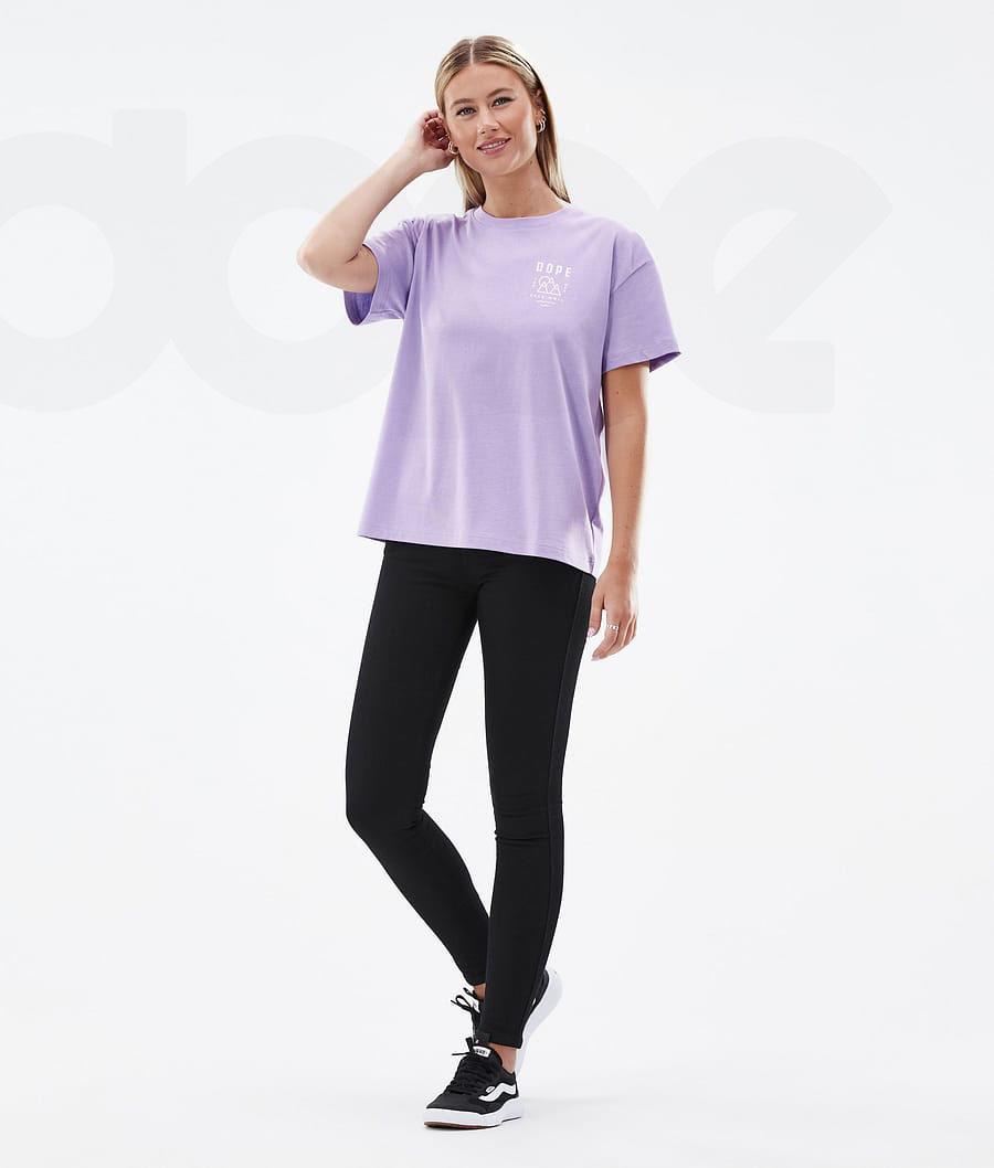 Dope Standard W Summit T-shirts Dames Paars | NLQZ3783