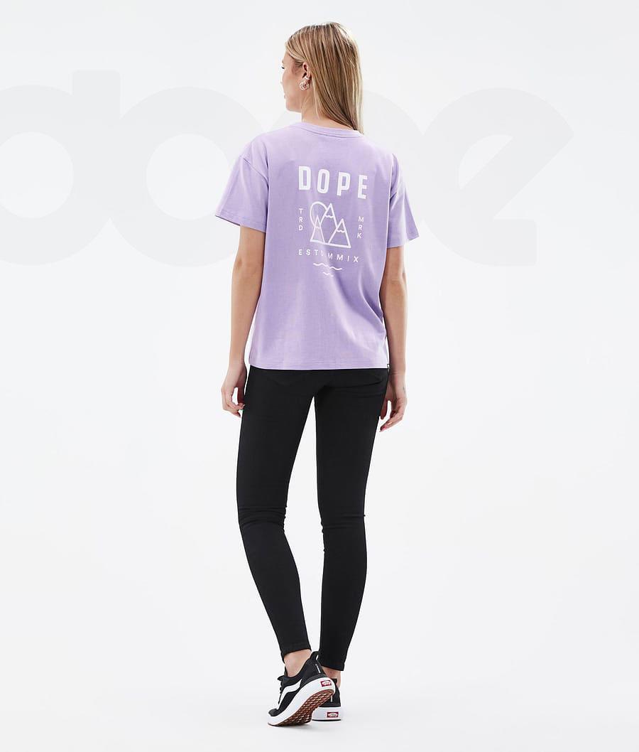 Dope Standard W Summit T-shirts Dames Paars | NLQZ3783