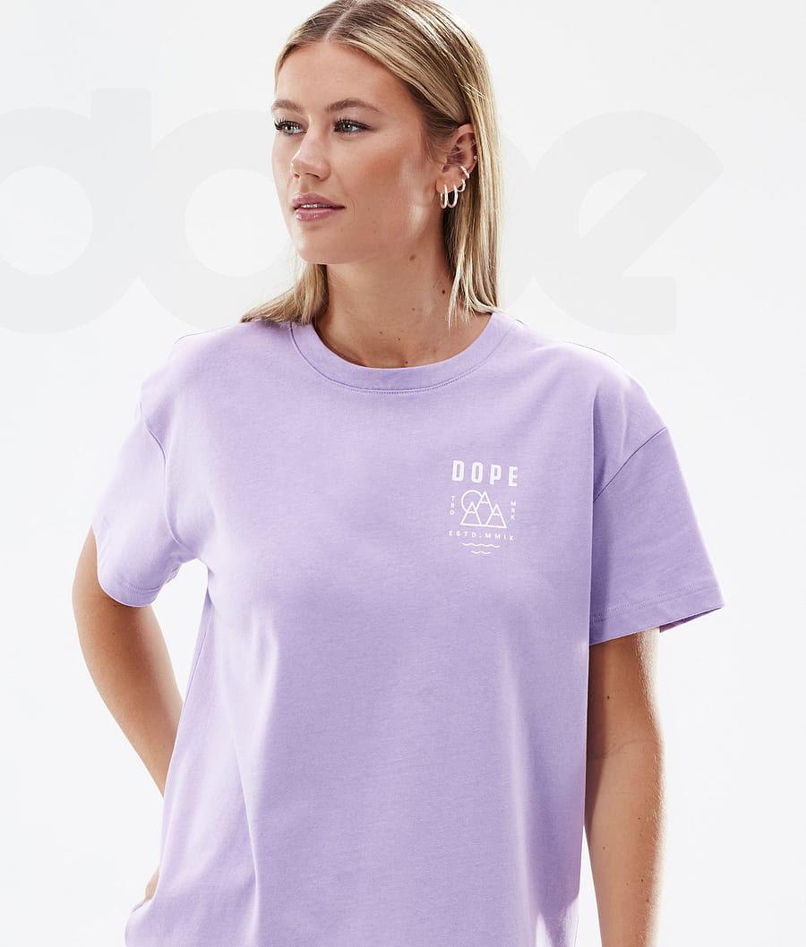 Dope Standard W Summit T-shirts Dames Paars | NLQZ3783