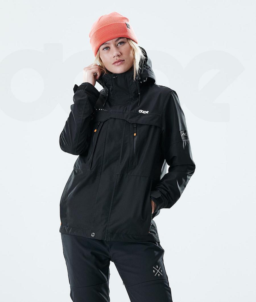 Dope Trekker W Outdoorjassen Dames Zwart | NLMA3757