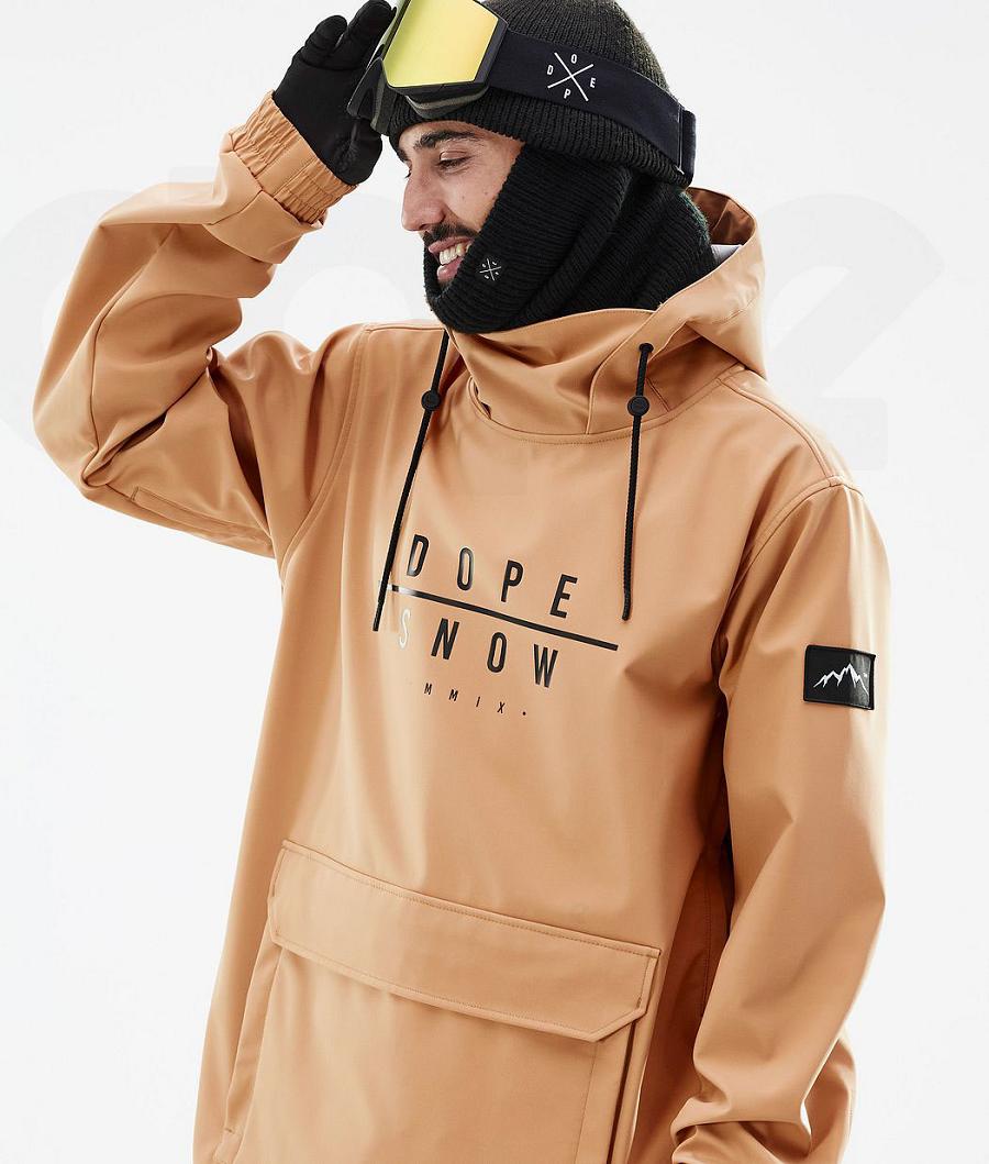 Dope Wylie DS Ski-jassen Heren Khaki Geel | NLLH2948