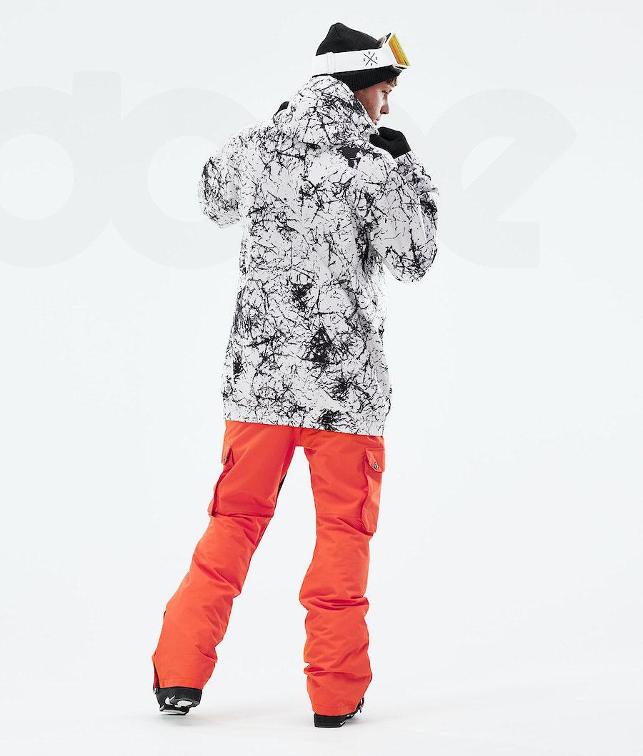 Dope Wylie Patch Ski-jassen Heren Wit | NLDN2954