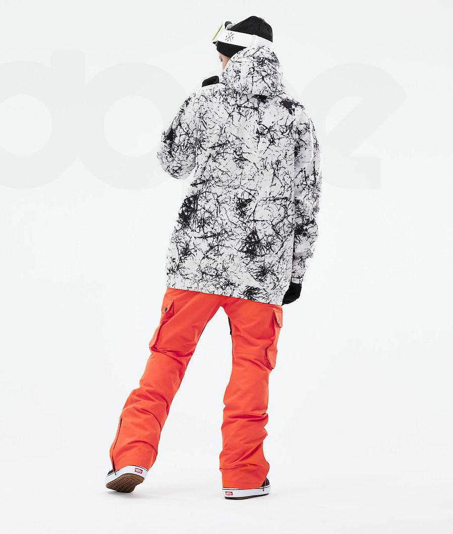 Dope Wylie Patch Snowboard Jassen Heren Wit Zwart | NLXF2830