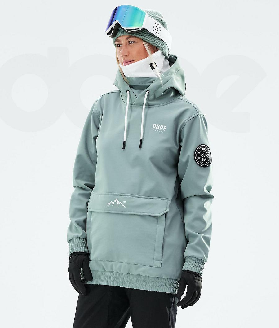 Dope Wylie W Capital Ski-jassen Dames Groen | NLQZ3679